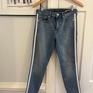 Banana Republic Blue Jeans with White Stripe
